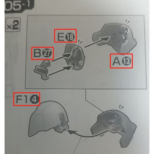 CB butcher parts for HG barbatos lupus C1 C2 C15 C16 D2
