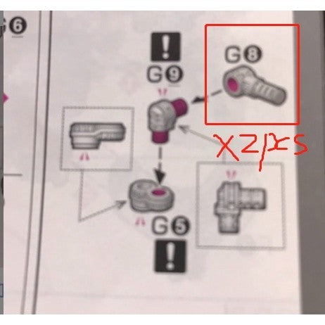 CB butcher parts for RG ZEONG G8 A2 A3 A4 A5 A6