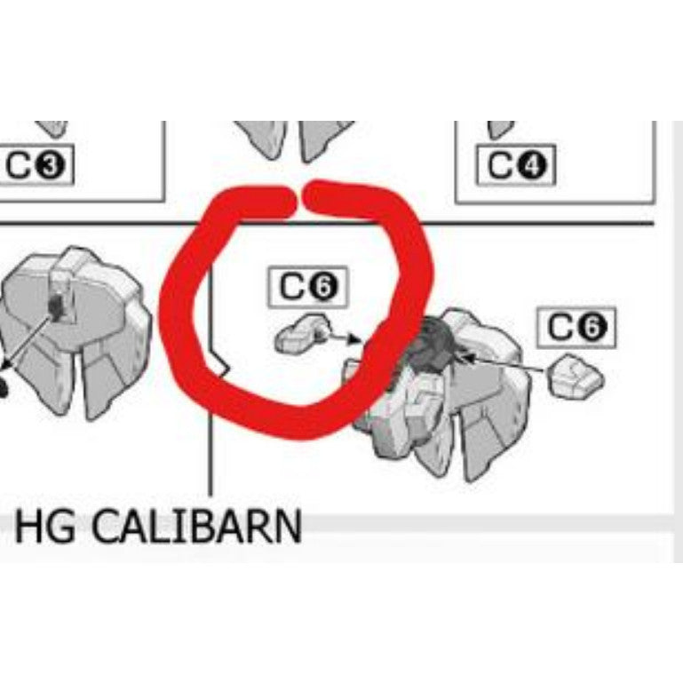 CB HG 09 1/144 butcher parts for Calibarn