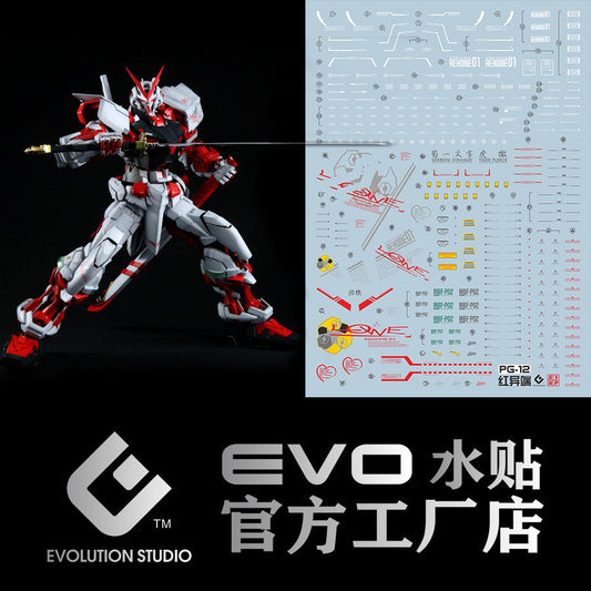 20250721 EVO PG 1/60 ASTRAY RED  Red Frame fluo water slide decal EVOPG007