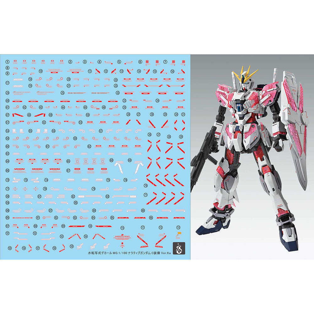 YAN FLAME MG 1/100 Narrative c-packs ver.ka Fluo Water slide decal (YANMG001) 20250721
