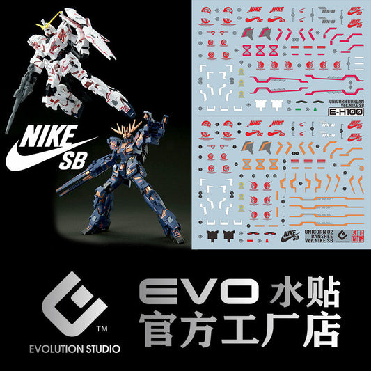 20250721 EVO HG UNICORN Ver.N IKE SB Fluo Water Slide Decal EVOHG011