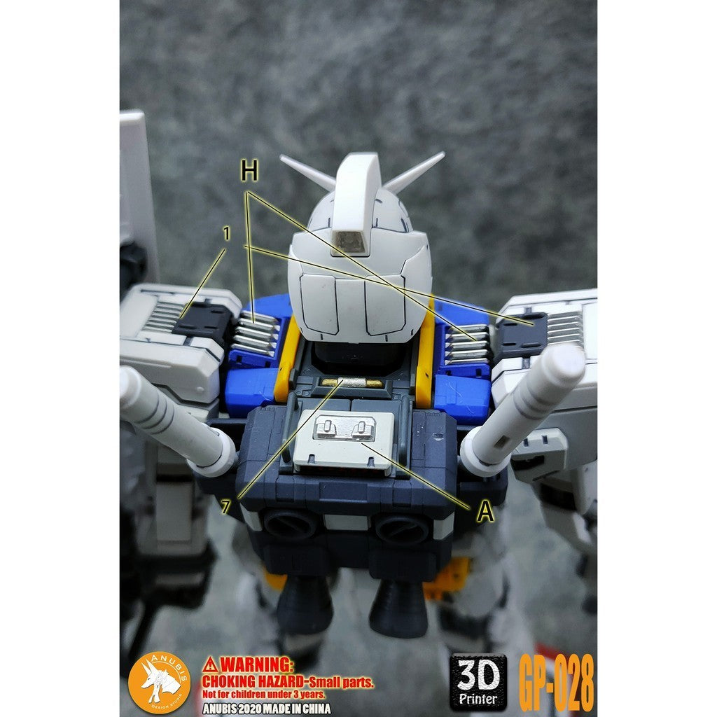 ANUBIS 3D print detail upgrade parts GP028 parts fit for MG RX-78-2 3.0 no kits Collectibles
