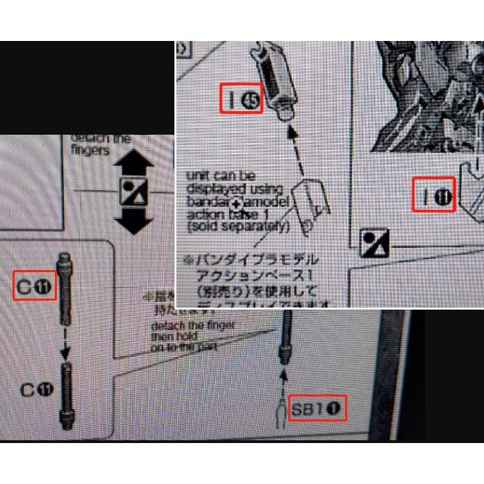 CB MG 02 butcher parts for  Freedom 2.0