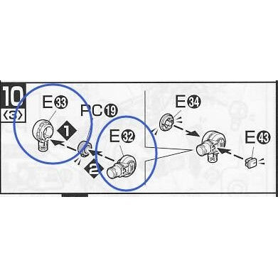 CA MG Astray Blue Frame E32 E33 metal Replacement spare parts 20250717