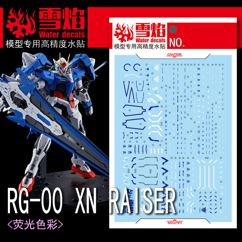 20250722 XUEYAN XY / SNOW FLAME RG-54 RG 1/144 00 XN RAISER Water slide decal