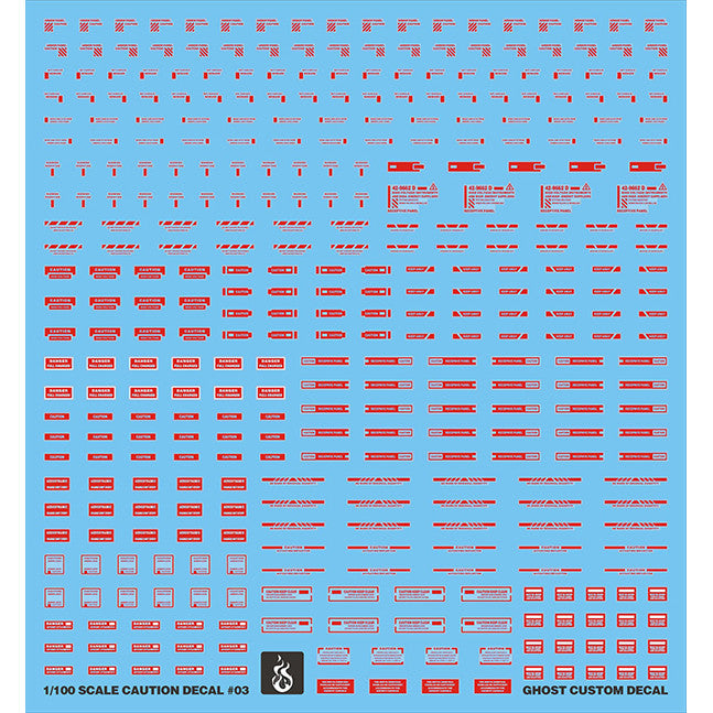 YAN FLAME Water Slide Decal GHOST General use logo warning Fluo Type (YANJS001) (YANJS002) (YANJS003) (YANJS004) 20250721