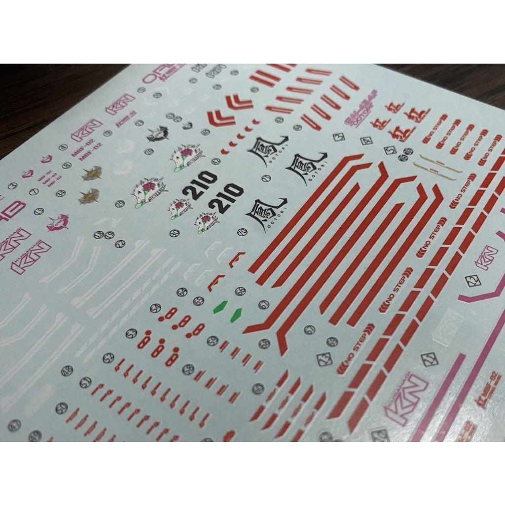 20250722 XUEYAN XY / SNOW FLAME MG-82 MG ROUGE Strike High-Accuracy Fluorescence Water slide decal