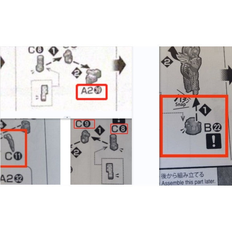 CB butcher parts for MG BARBATES