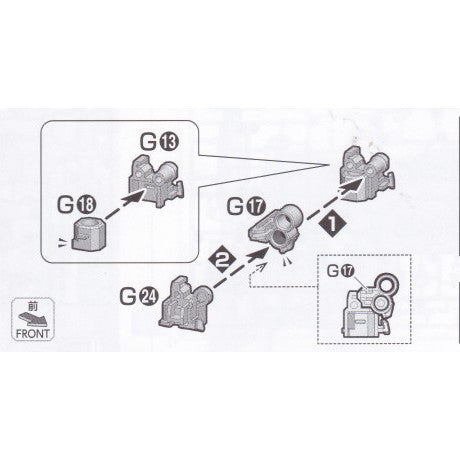 CA MG WING ZERO VER.KA G13 G24 METAL G17 G18 Plastic Replacement spare parts 20250717