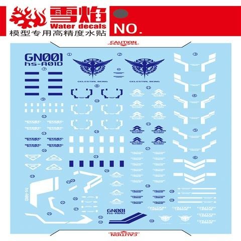 20250722 XUEYAN XY / SNOW FLAME PG 1/60 Avalanche EXIA Fluorescences Water slide decal