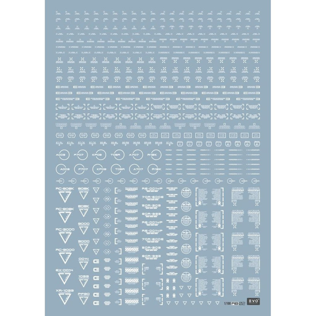 20250721 EVO RB02 HIQ Waning Sign Water Slide Decal EVO100