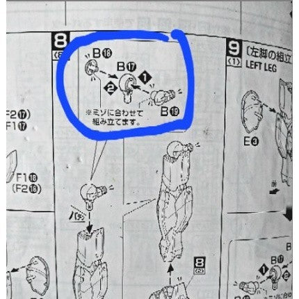 CB butcher parts for MG 1/100 X GX-9900