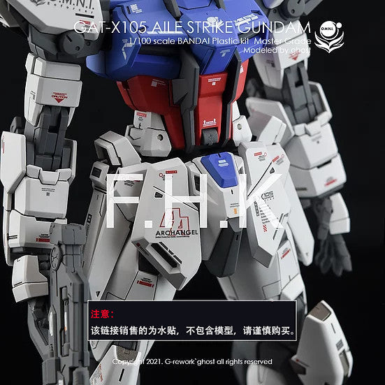 YAN FLAME Water Slide Decal GHOST MG 1/100 RM Strike Fluo Type (YANMG024) 20250721