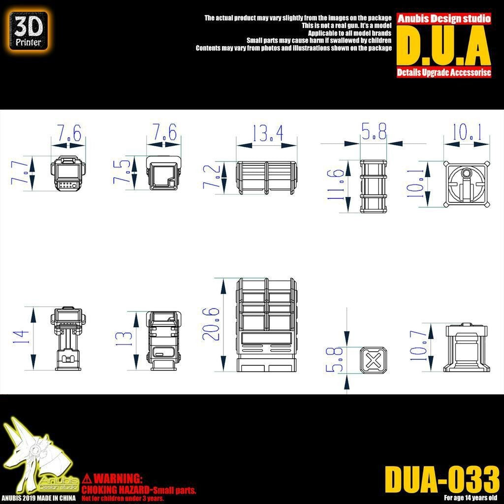 ANUBIS 3D print detail upgrade parts gnaku repair scenario console DUA033  detail parts no kits