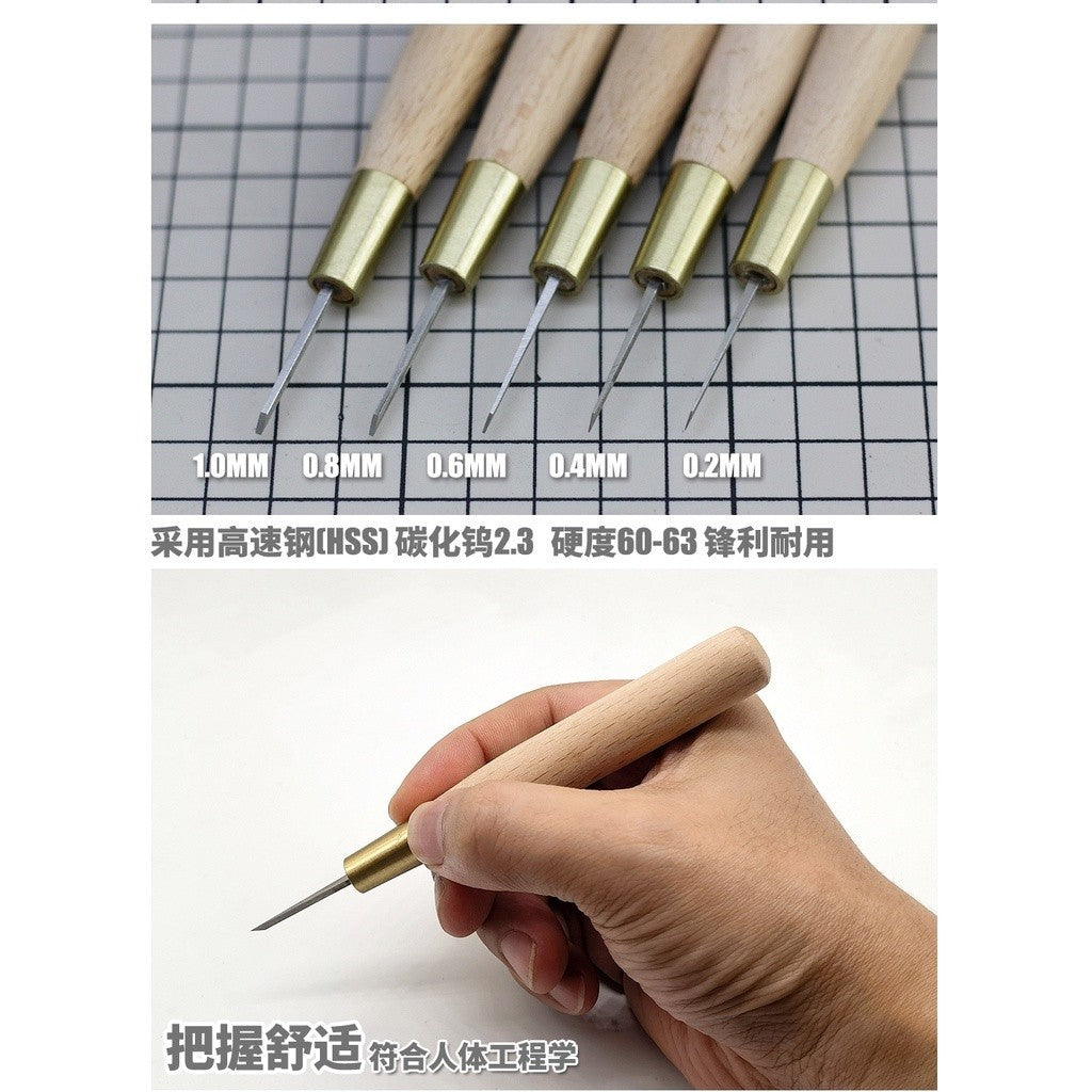 MOSHI M.S. MS064  Military Model Wolf Tooth Beginner Level Push With Wooden Handle