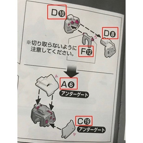 CB RG 17 butcher parts for 19 astray red frame B2 O9 O10