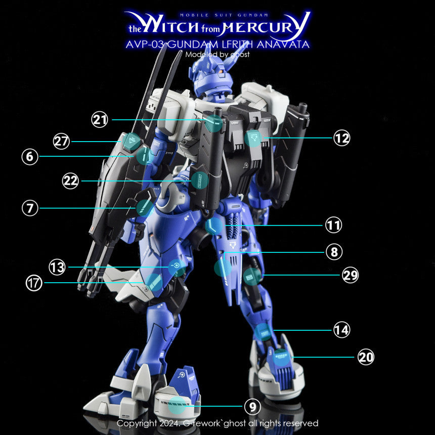 YAN FLAME GHOST TWFM HG 1/144 LFRITH ANAVATA Fluo Type (YANHG060) 20250721