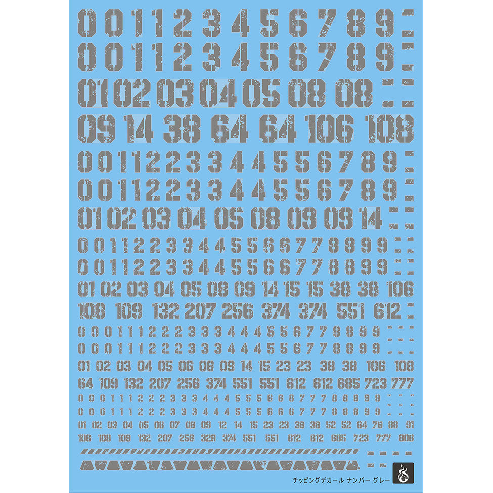 YAN FLAME Water Slide Decal 1/100 1/144 General Use Letter Number (YANJS010) (YANJS011) (YANJS012) (YANJS013) 20250721