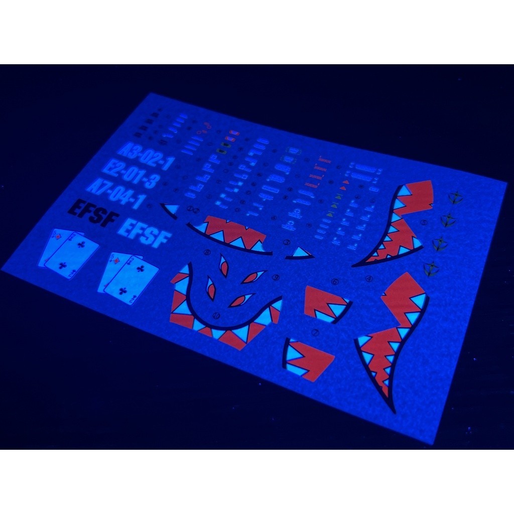 20250722 XUEYAN XY / SNOW FLAME MG 118 BALL Ver.Shark's Beak Fluorescent Water slide decal