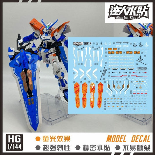 MASTER Water Slide Decal H020 HG 1/144 Astray Blue Frame L/D SEED Fluo Type Collectibles