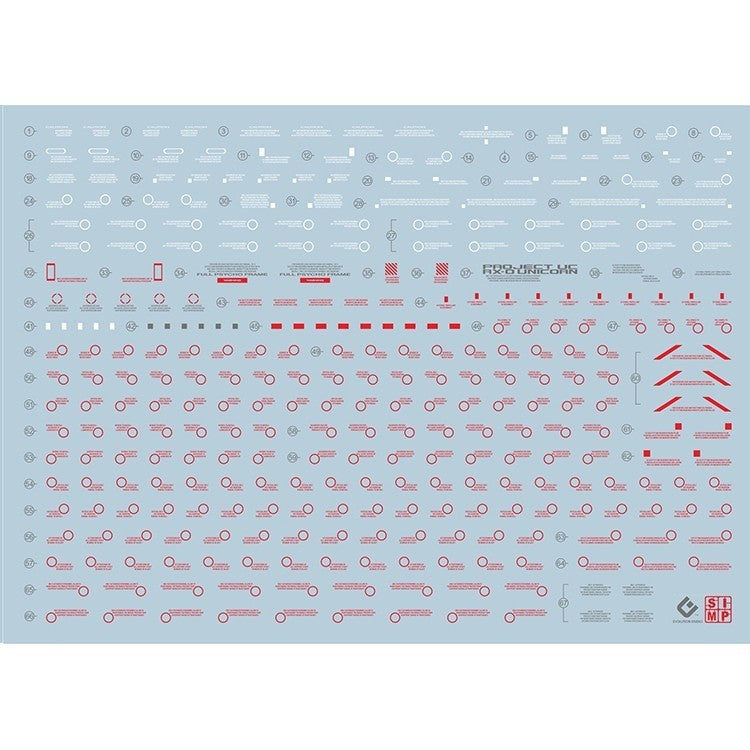 20250721 EVO PG15PR PG Perfectibility unicorn fluo water slide decal EVOPG014 EVOPG015