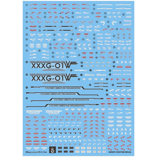 YAN FLAME Water Slide Decal GHOST MG 1/100 WING TV Ver. Fluo Type (YANMG048) 20250721