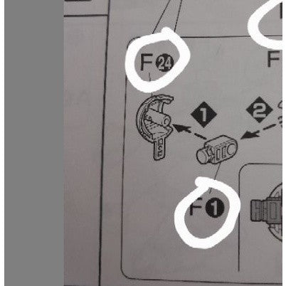 CB RG 19 butcher parts for exia D1-25 C1-8 D1-32  D1-33