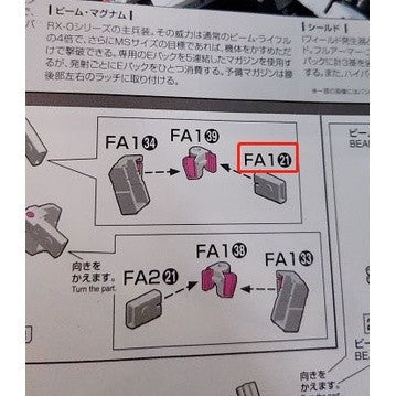 CB RG 02 butcher parts for  FA Full Armor unicorn
