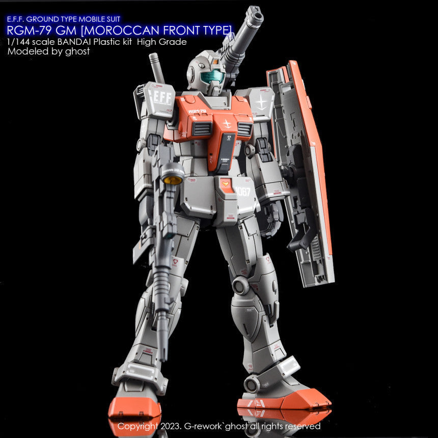 YAN FLAME Water Slide Decal GHOST RG RGM-79 GM MOROCCAN FRONT Fluo (YANRG068) 20250721