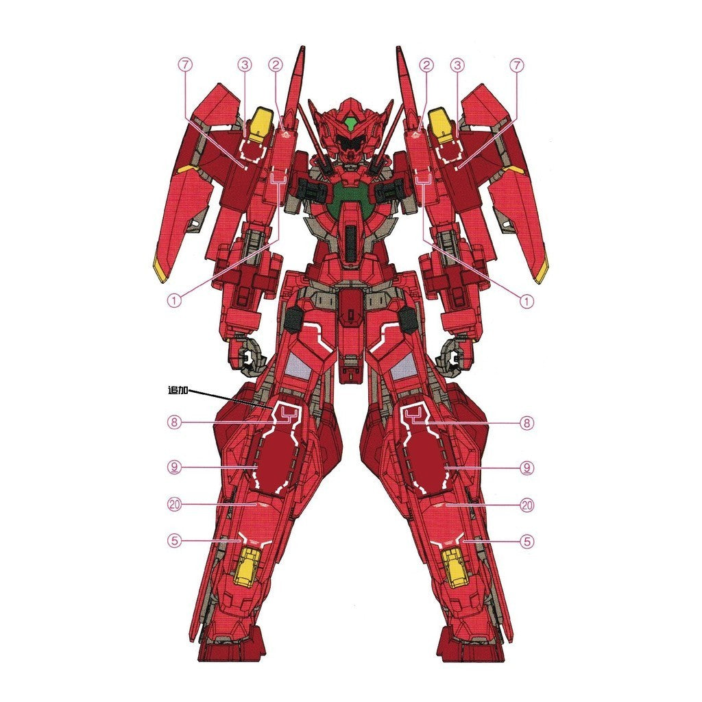 Transamsphere TRS MG 1/100 Avalanche EXIA + Astreae F Water Slide Decal TRSMG021AV