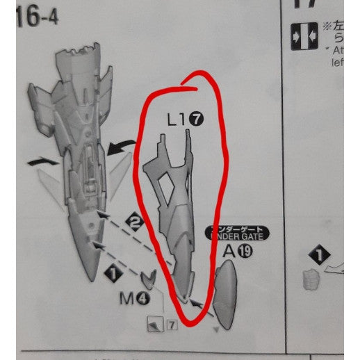 CB MG 07 butcher parts for Wing Zero EW Ver.Ka