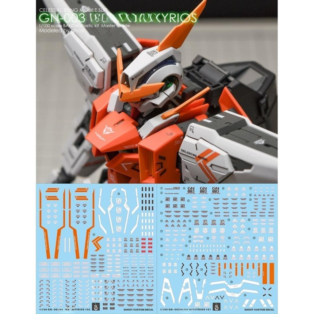 YAN FLAME MG 1/100 GN-003 Kyrios Fluo Type Water Slide Decal (YANMG007) 20250721