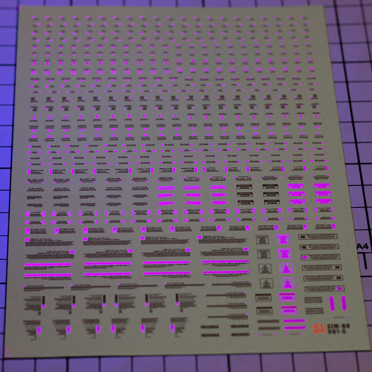 20250721 EVO RB01 HIQ Waning Sign Logo Fluo Water Slide Decal EVO100