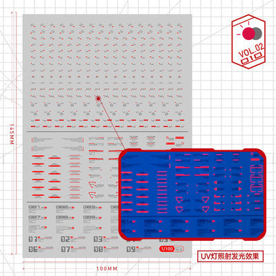 20250722 Artisan's Club VOL2 1/100 1/144 General Use Water Slide Decal Fluo