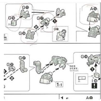 CB MG 07 butcher parts for Wing Zero EW Ver.Ka