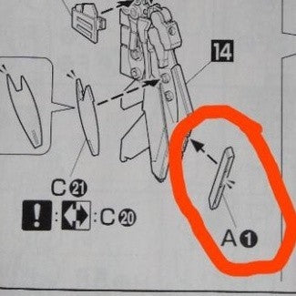 CB butcher parts for MG WING