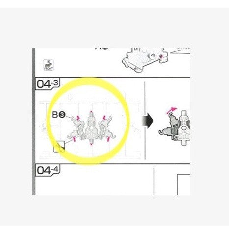 CB RG 07 butcher parts for SAZABI