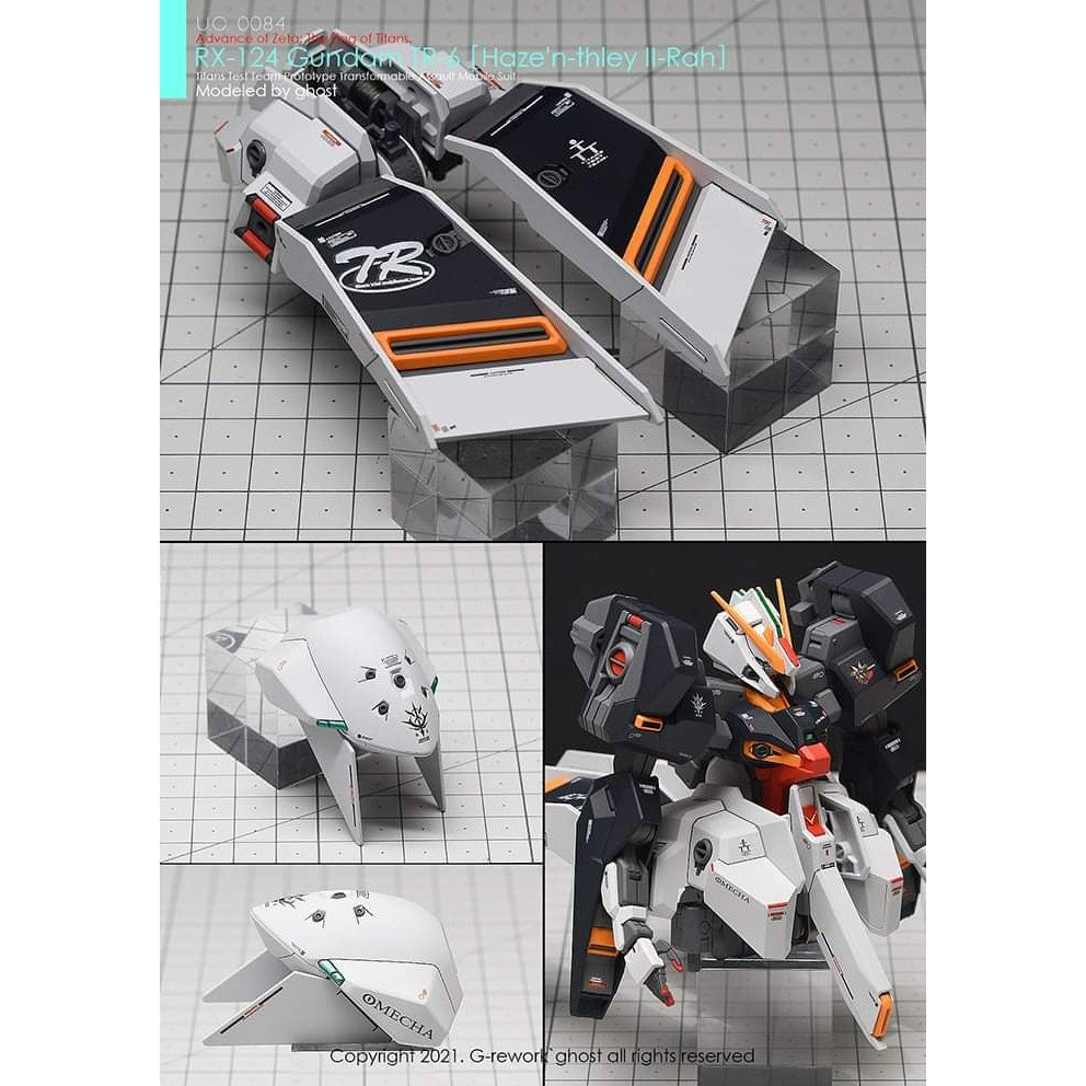 YAN FLAME Water Slide Decal GHOST HG 1/144 HGUC RX-124 TR-6 haze'n thley 2 rah Fluo Type (YANHG049) 20250721