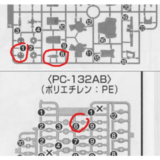 CB butcher parts for HG 1/144 Miss Sazab