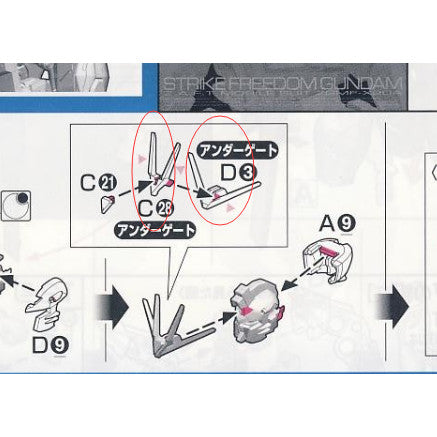 CA RG Strike freedom D3 C28 metal Replacement spare parts 20250717
