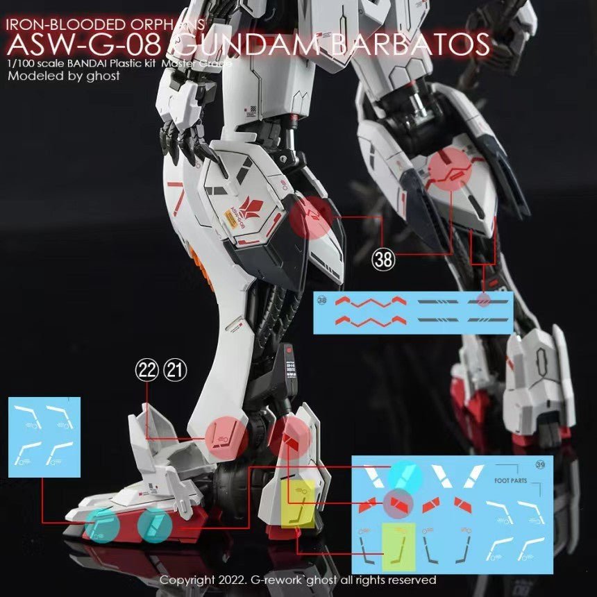 YAN FLAME Water Slide Decal GHOST MG 1/100 BARBATOS 4TH FORM (YANMG002) 20250721