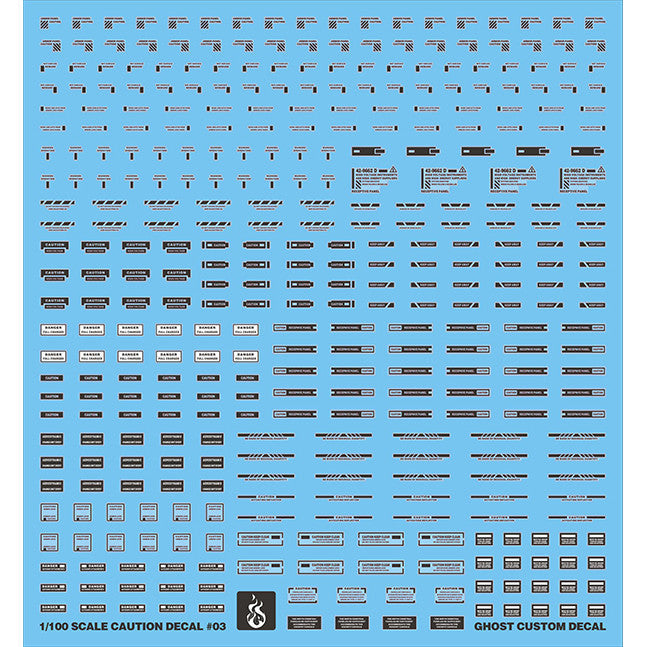 YAN FLAME Water Slide Decal GHOST General use logo warning Fluo Type (YANJS001) (YANJS002) (YANJS003) (YANJS004) 20250721
