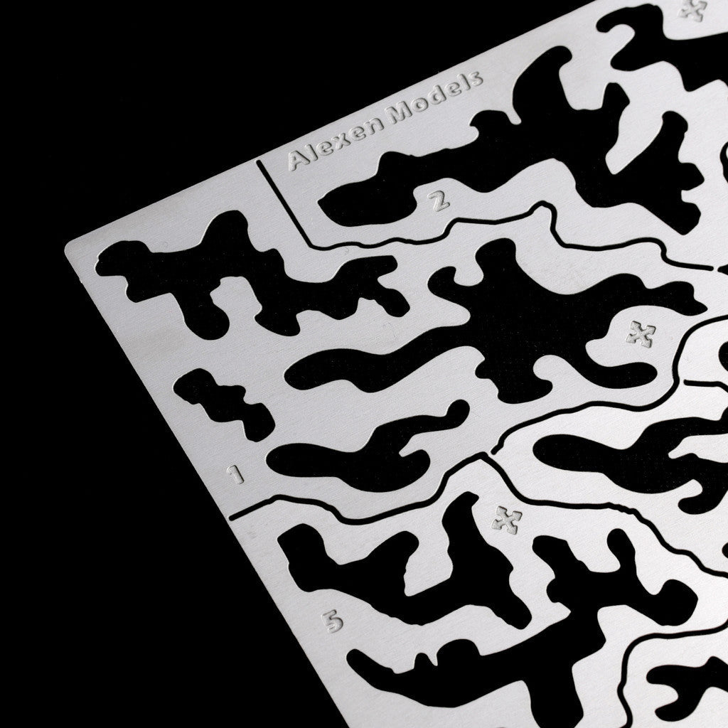 ALEXEN model Tool  AJ0079 general use Jungle camouflage stencil