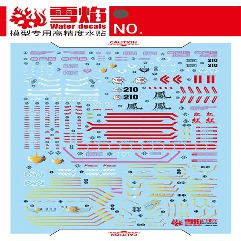 20250722 XUEYAN XY / SNOW FLAME MG-82 MG ROUGE Strike High-Accuracy Fluorescence Water slide decal