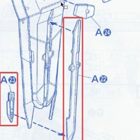 CB butcher parts for PG 1/60 Strikes