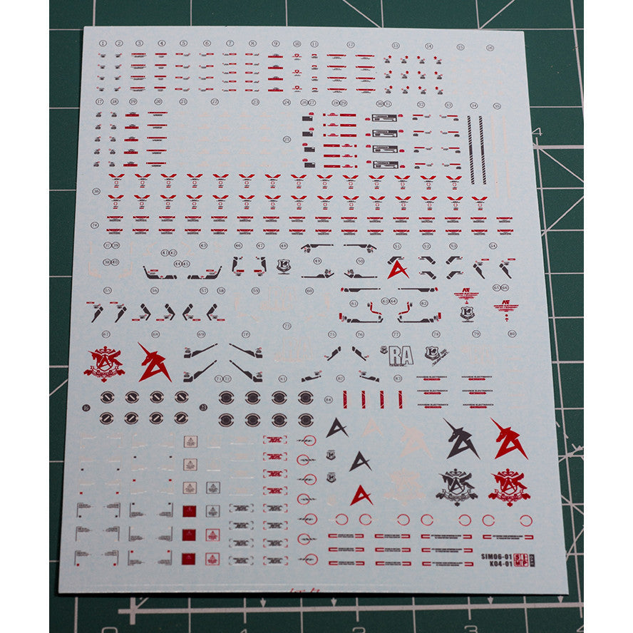 20250721 EVO RG 1/144 RX-93 NU V + Funnel Water Slide Decal EVORG026 EVORG046