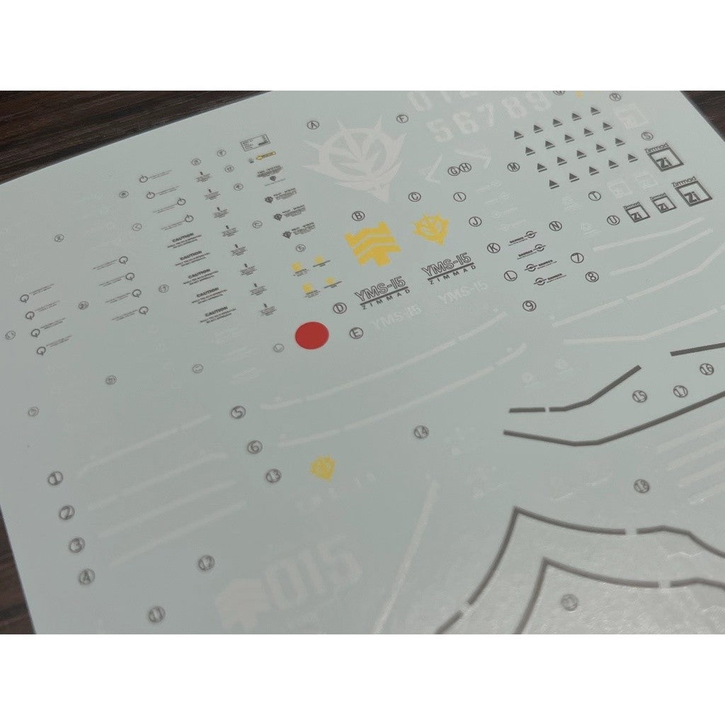 20250722 XY XUEYAN / SNOW FLAME MG 101 1/100 Gyan Water slide decall