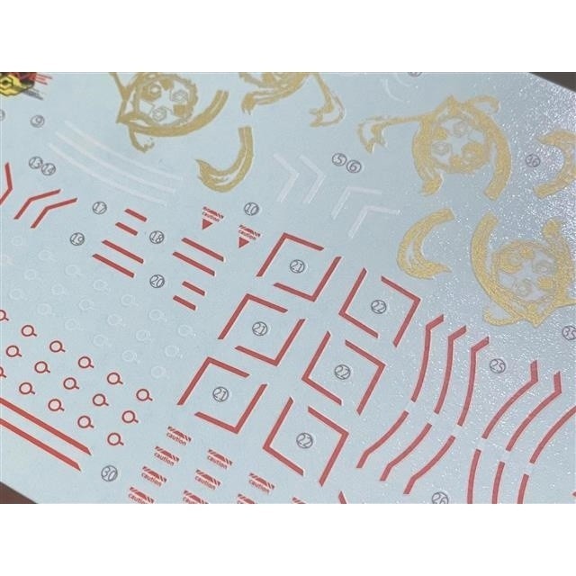 20250722 XUEYAN XY / SNOW FLAME HIRM-07 Red Frame Powered Fluorescence High-Accuracy Water slide decal