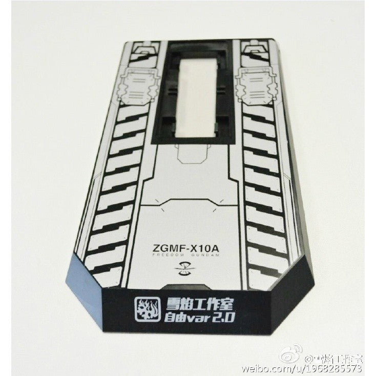 20250722 XUEYAN XY / SNOW FLAME MG ZGMF-X10A Freedom 2.0 Stand Base Fluorescence Water slide decal